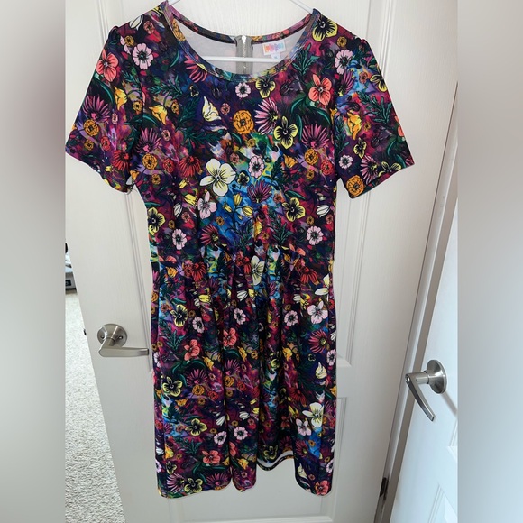 LuLaRoe Dresses & Skirts - LuLaRoe Amelia Bright Floral dress, extra large spring cottage core fairy